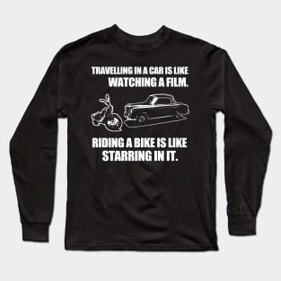 Riding A Bike Long Sleeve T-Shirt